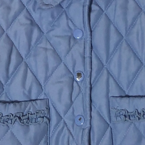 The Children’s Place Quilted Snap Button Jacket 18 months Girls Blue - Picture 5 of 5